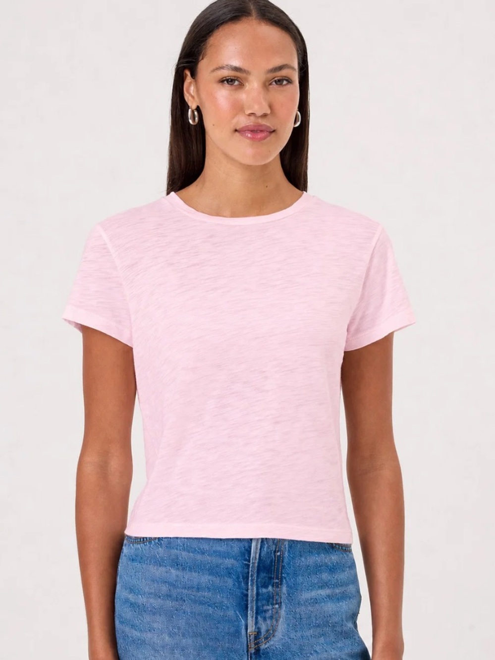 Goldie Lewinter Sandie slub tee in pink!